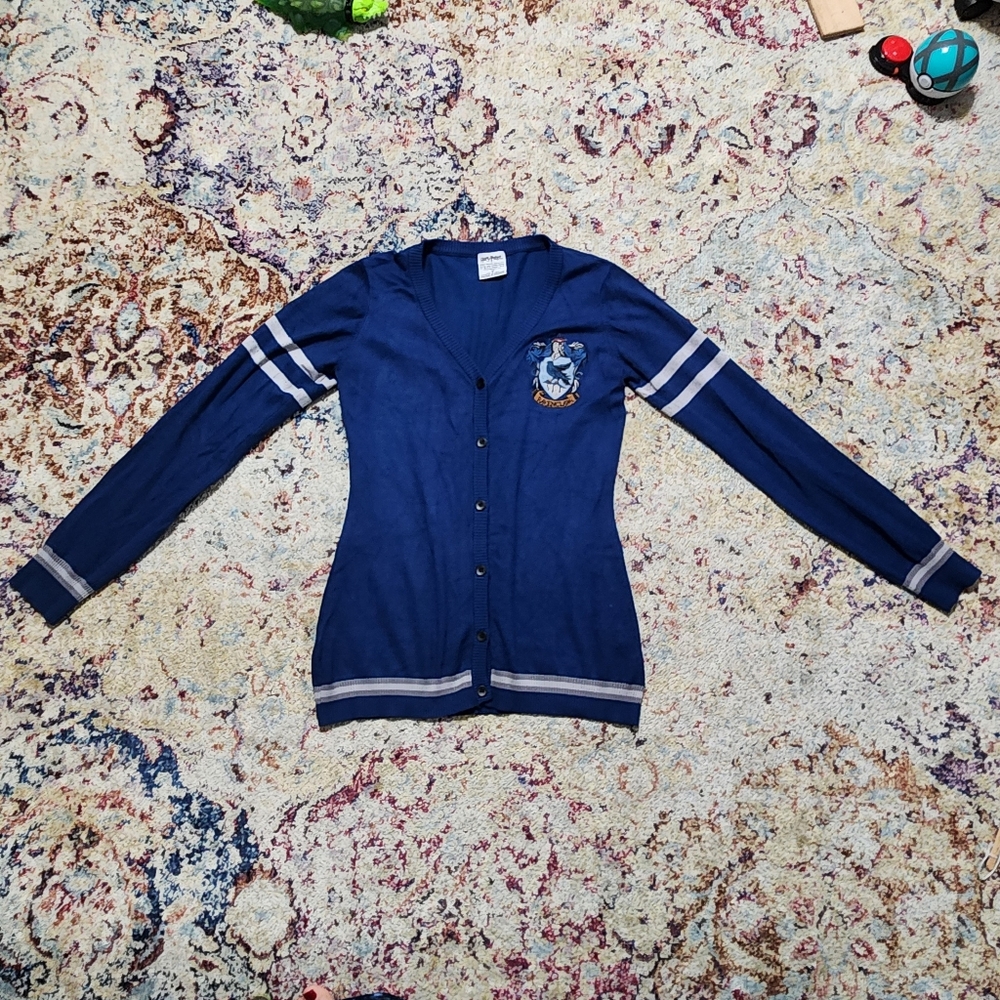 Harry Potter Ravenclaw House Cardigan Blue Size Medium